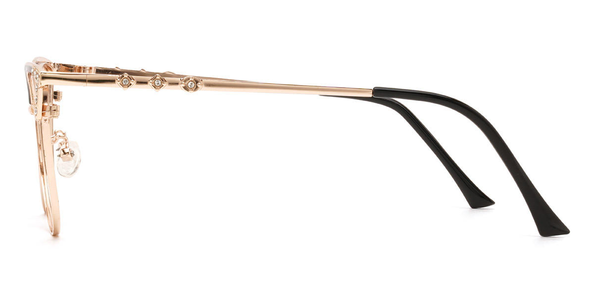 Gold Black Marissa - Cat Eye Glasses