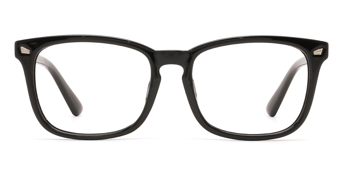 Black Aurele - Rectangle Glasses