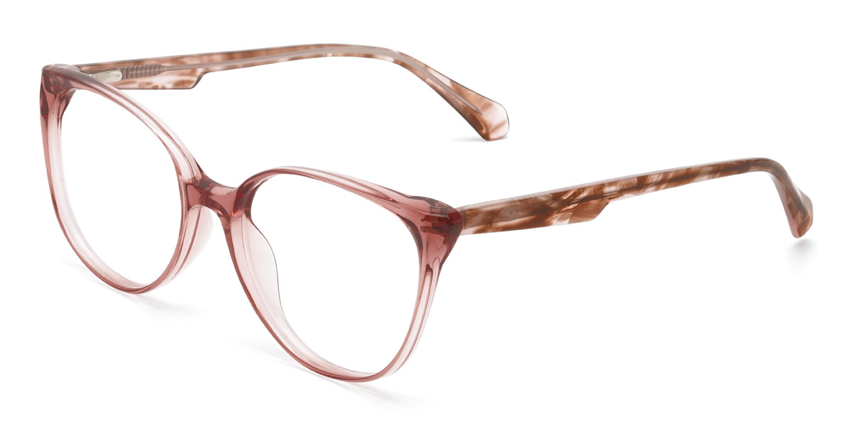 Pink Maleah - Oval Glasses