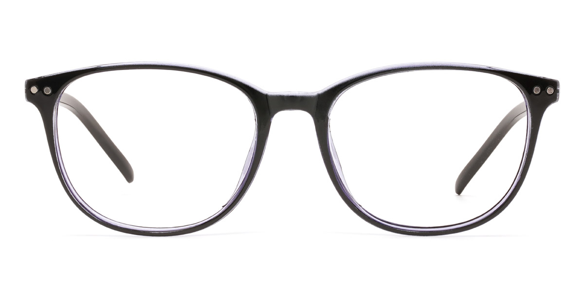 Negro Púrpura Lailah - Rectangle Glasses