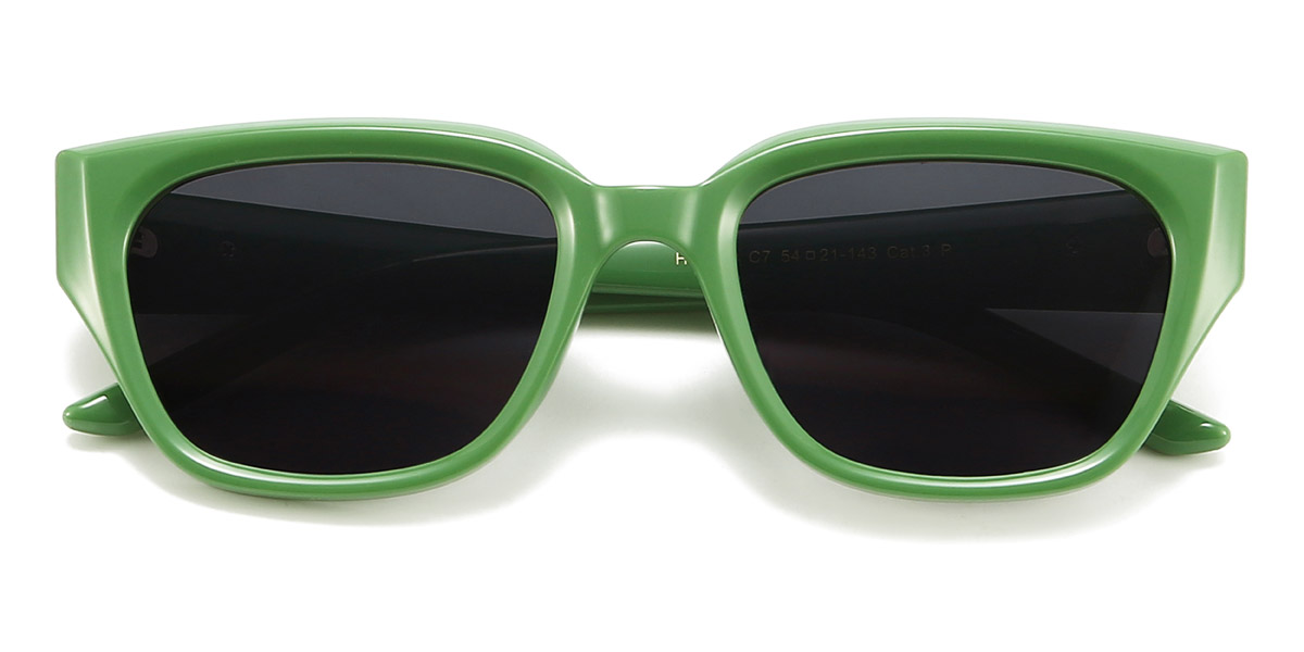 Green Grey Wilfried - Rectangle Sunglasses