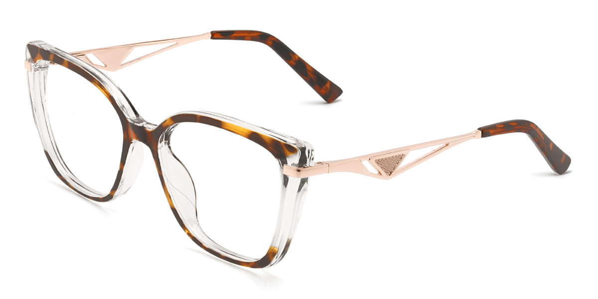 Clear Tortoiseshell Jemma - Square Glasses