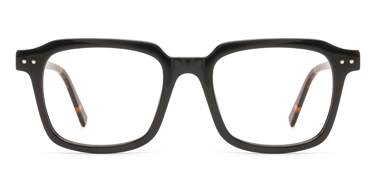 Black Tortoiseshell Dayana - Rectangle Glasses