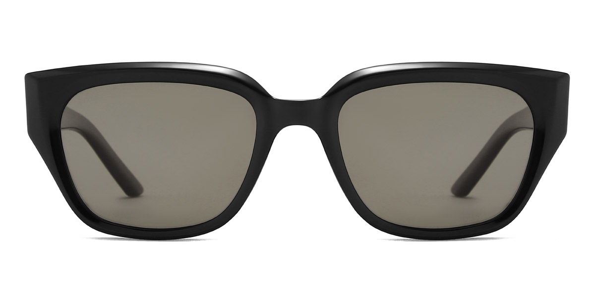 Black Brown Wilfried - Rectangle Sunglasses