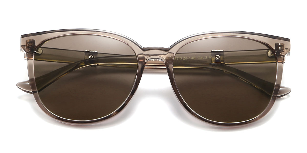 Brown Brown Hermann - Square Sunglasses