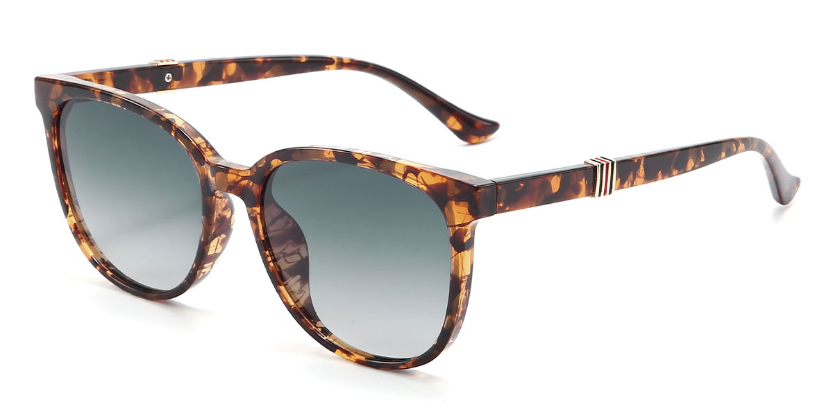 Tortoiseshell Gradual Grey Hermann - Square Sunglasses