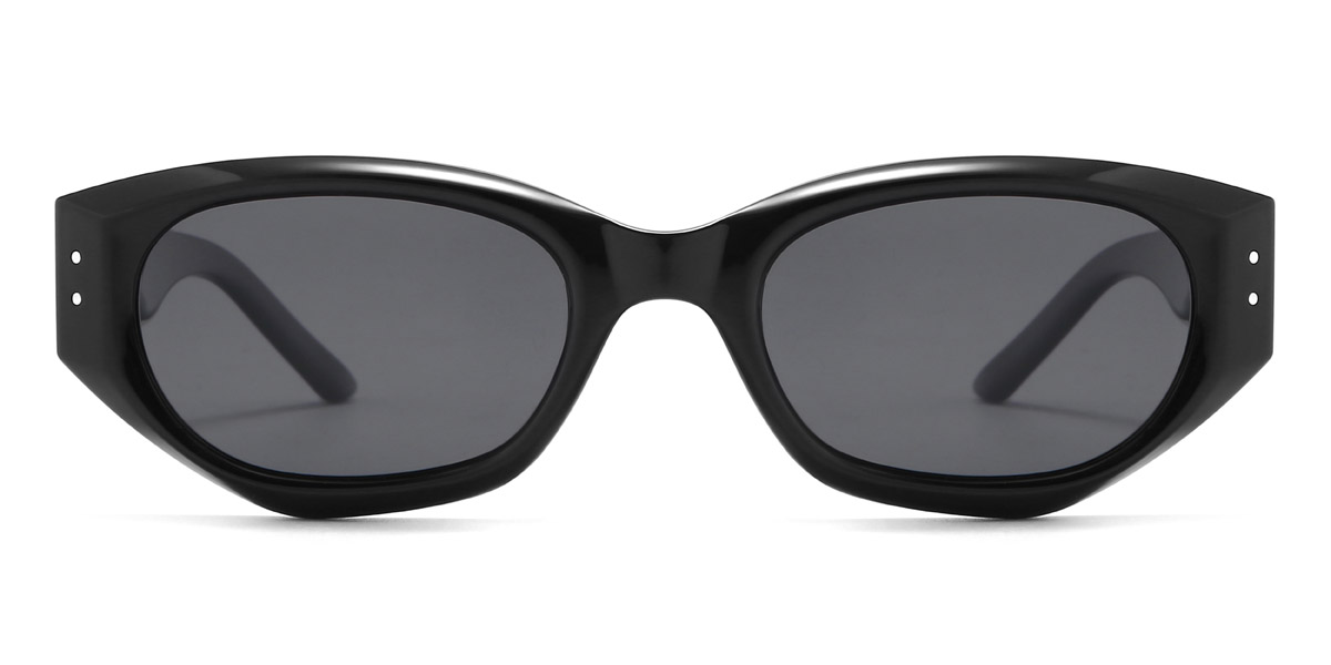 Fekete szürke Ryley - Oval Sunglasses