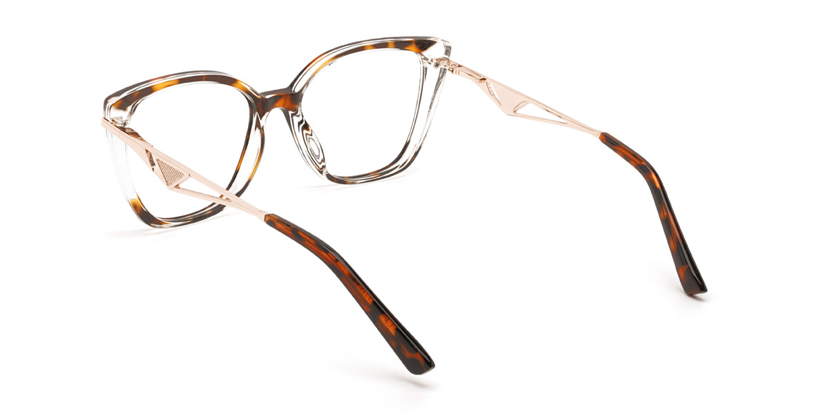 Clear Tortoiseshell Jemma - Square Glasses