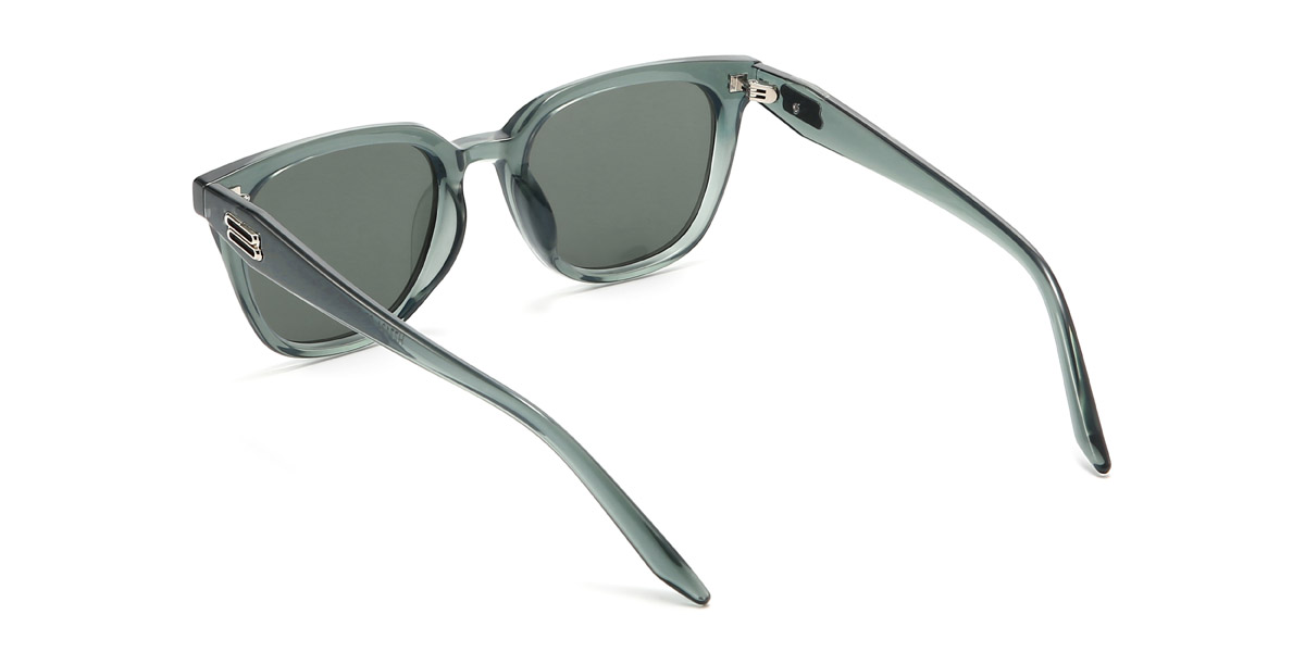 Dark Green Grey Jenkin - Square Sunglasses