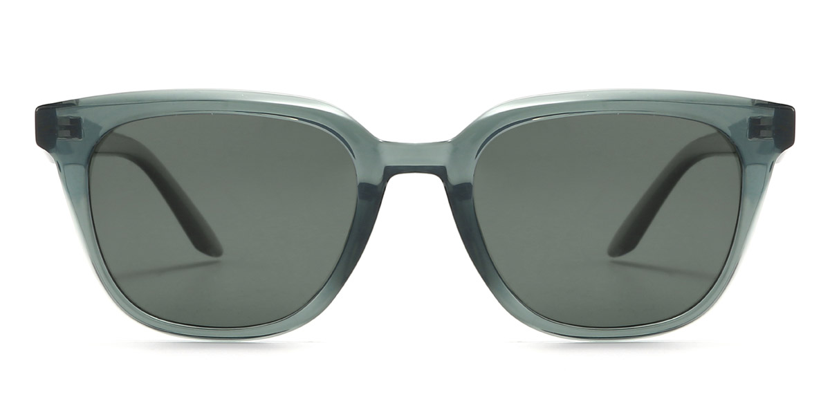 Dark Green Grey Jenkin - Square Sunglasses