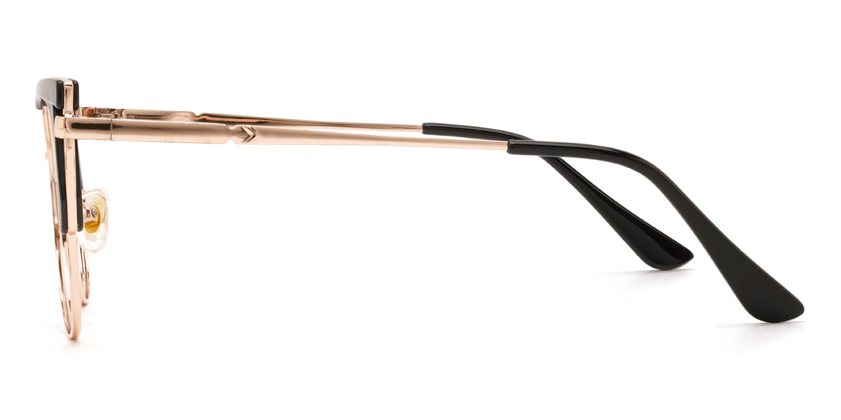 Gold Black Julieta - Cat Eye Glasses