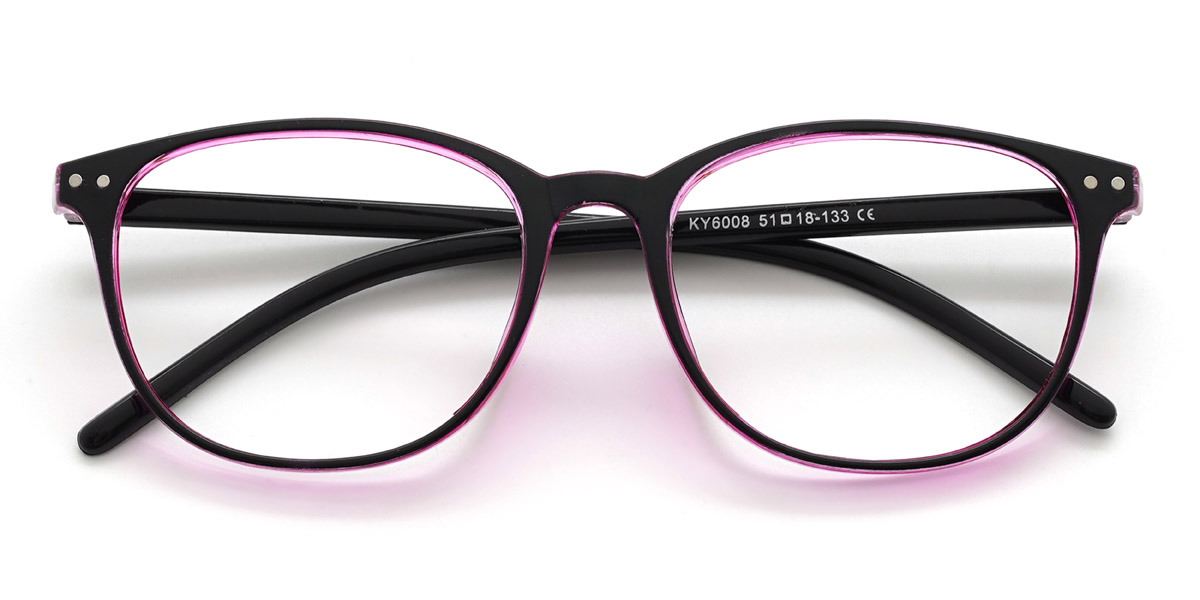 Noir Rose Lailah - Rectangle Glasses