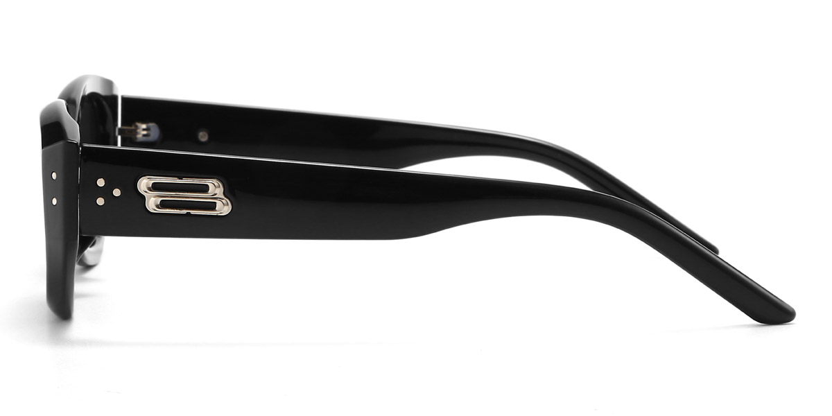 Fekete szürke Ryley - Oval Sunglasses