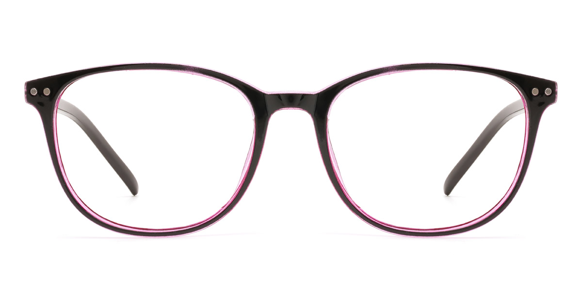 Black Pink Lailah - Rectangle Glasses