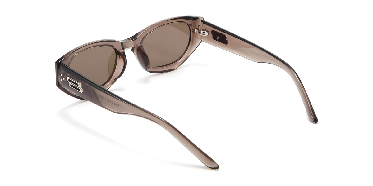 Brown Brown Ryley Glasses - Oval Sunglasses