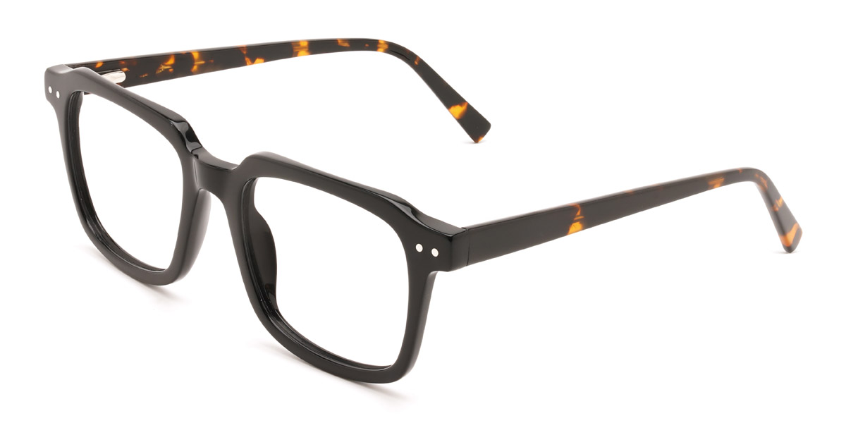 Black Tortoiseshell Dayana - Rectangle Glasses