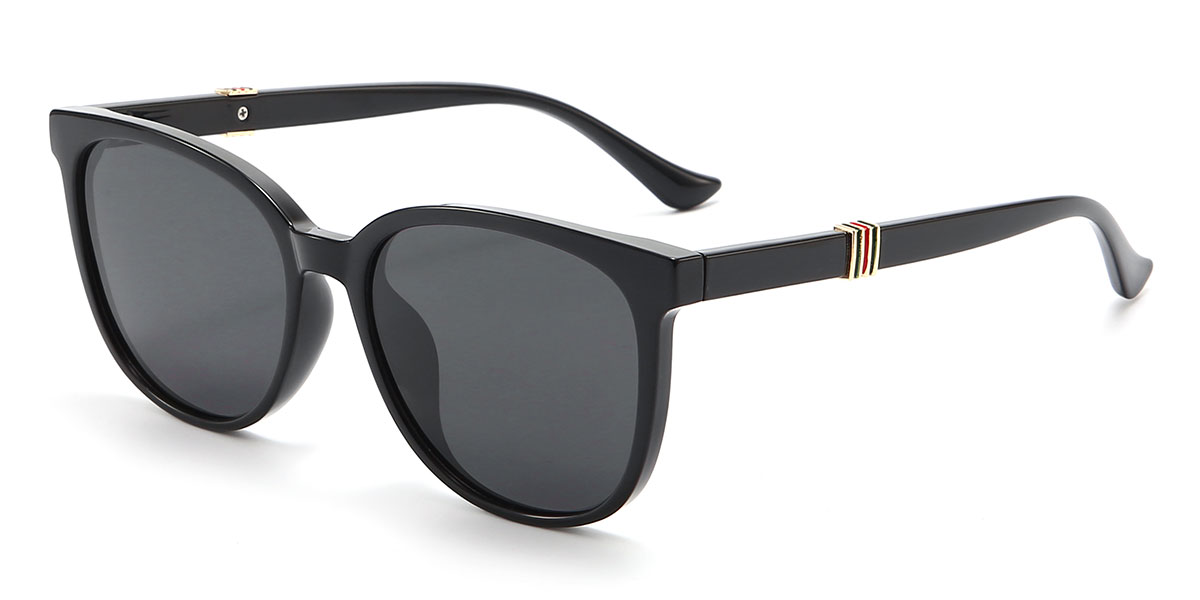 Schwarz Grau Hermann Brille - Square Sunglasses