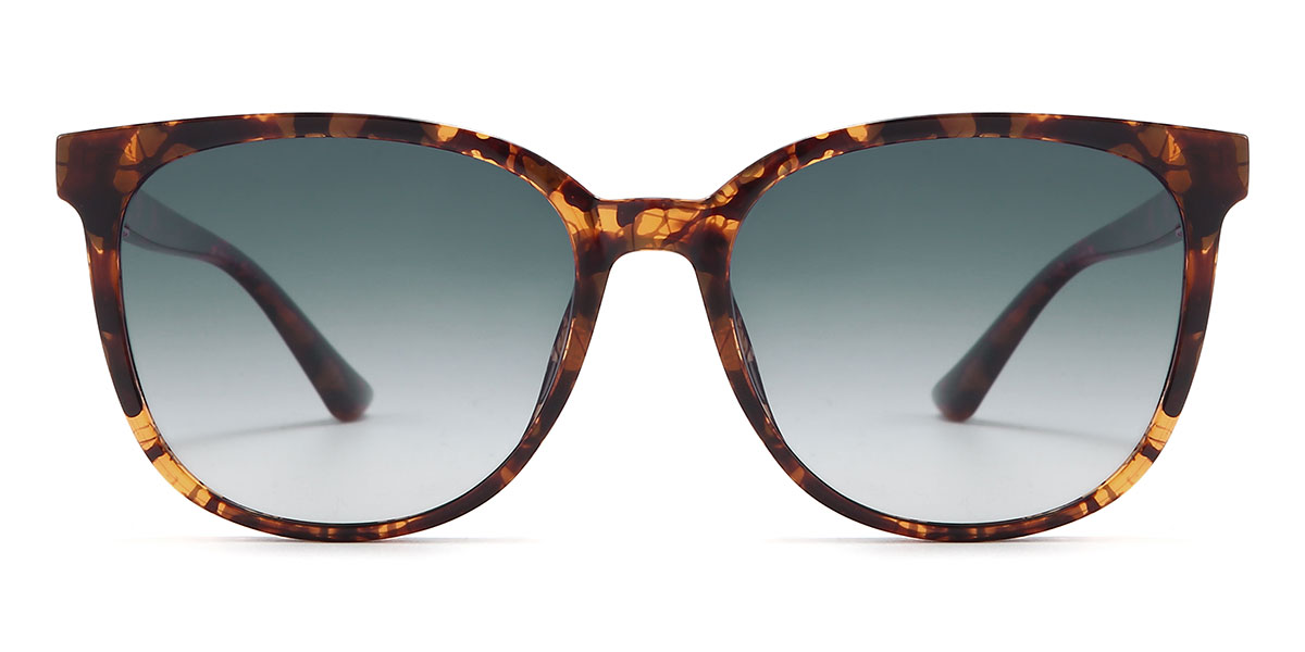 Tortoiseshell Gradual Grey Hermann - Square Sunglasses