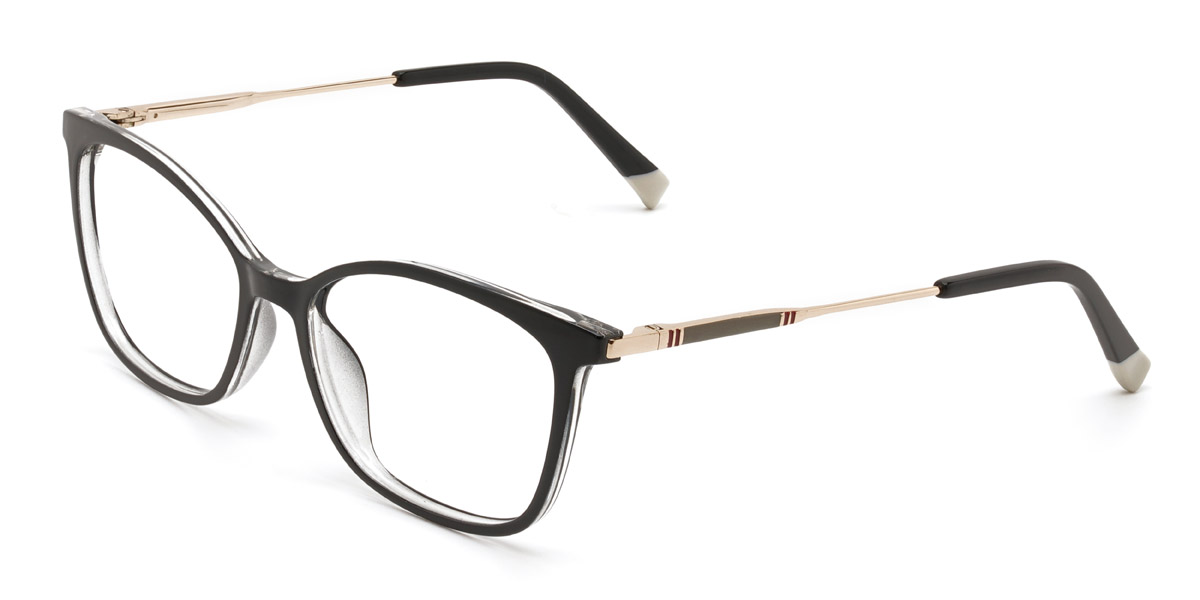 Black Maia - Rectangle Glasses