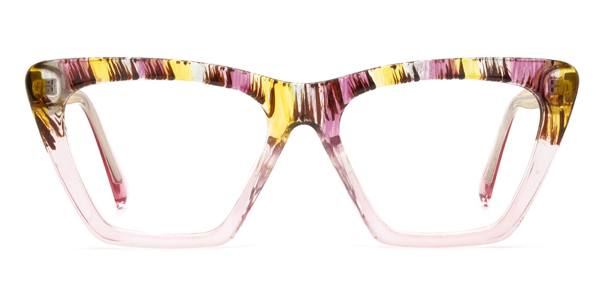 Color Light Pink Amiya Glasses - Cat Eye Glasses