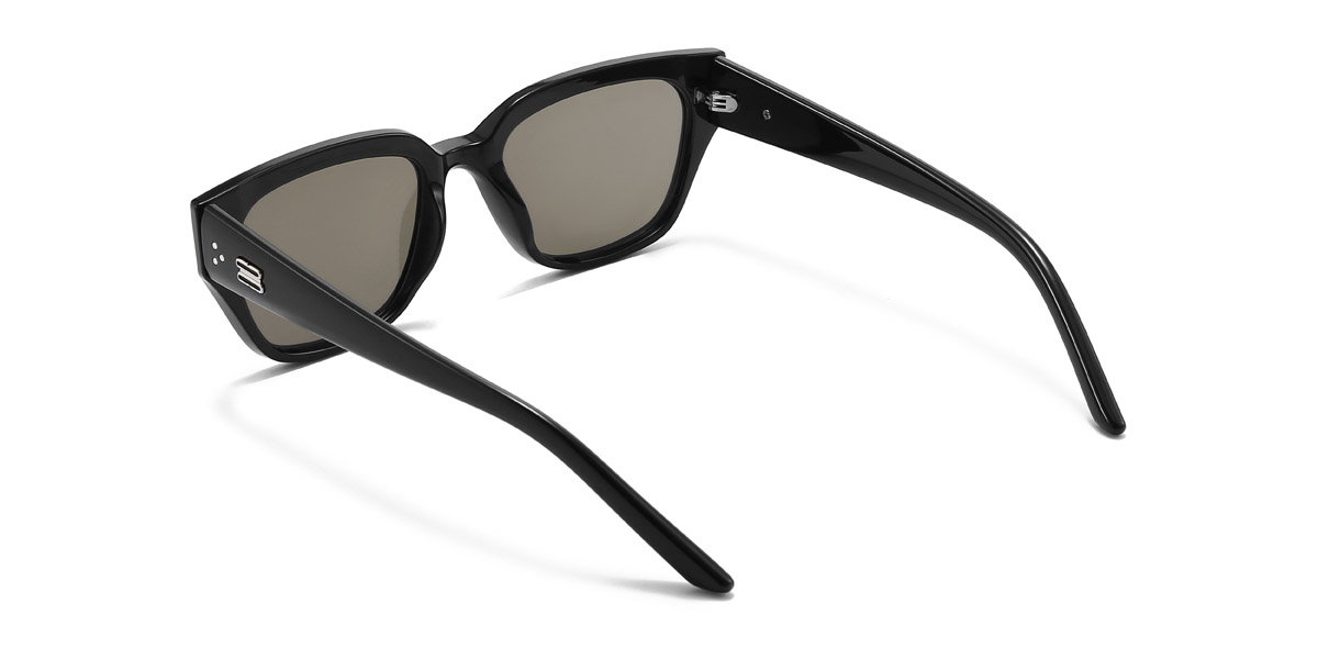 Black Brown Wilfried - Rectangle Sunglasses