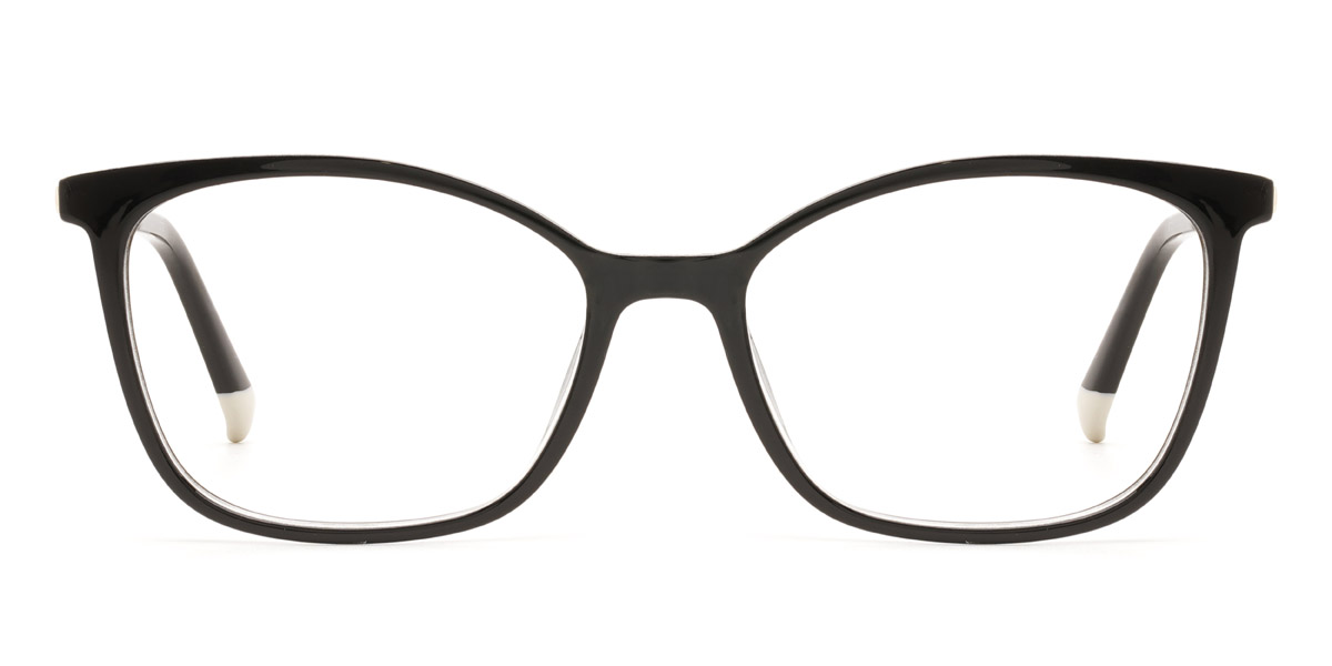 Black Maia - Rectangle Glasses