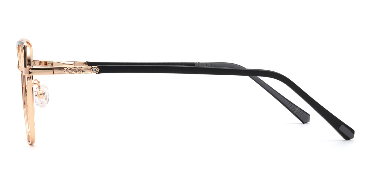 Or Noir Scarlette - Rectangle Glasses