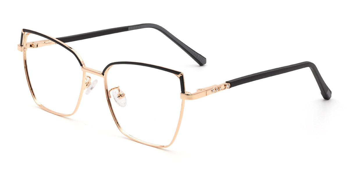 Or Noir Scarlette - Rectangle Glasses