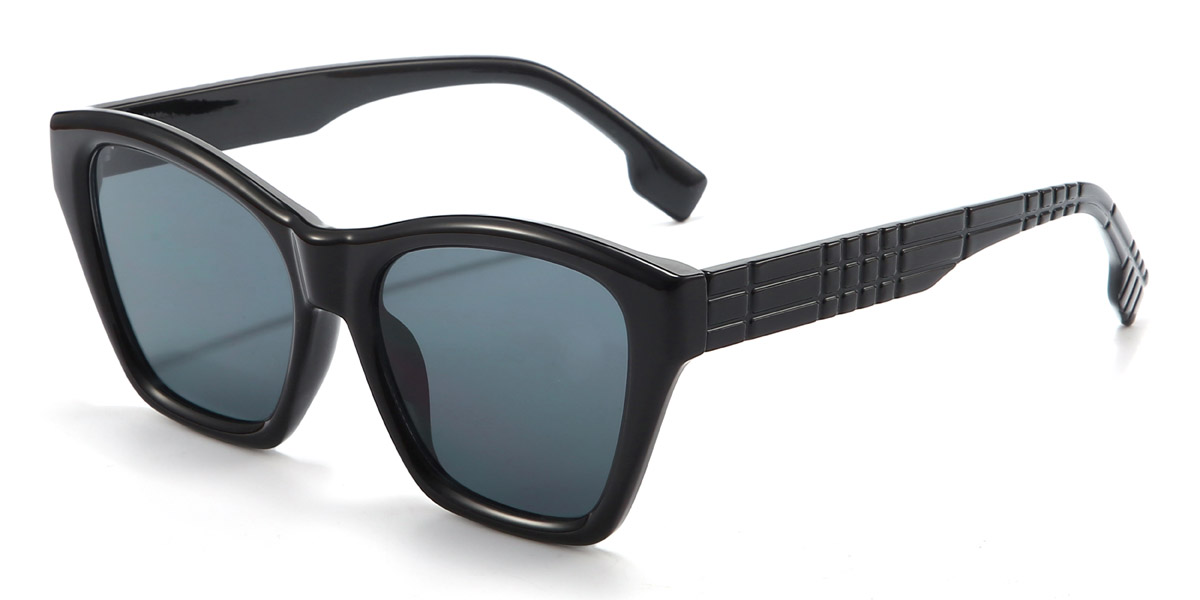 Black Grey Coraline - Square Sunglasses