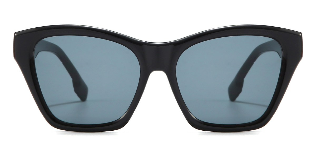 Schwarz Grau Coraline Brille - Square Sunglasses