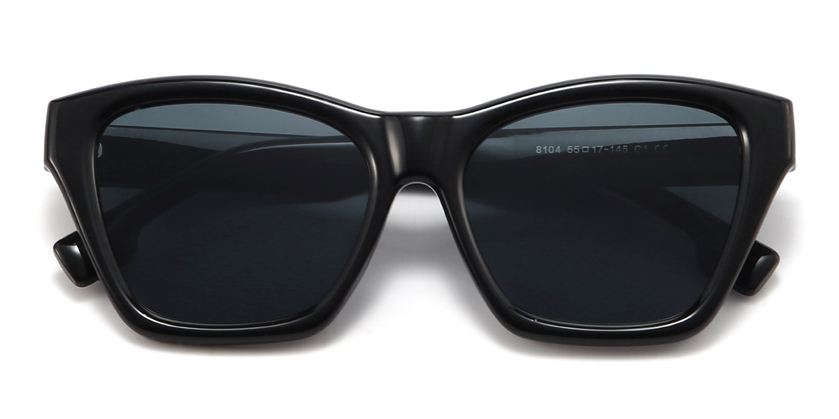 Black Grey Coraline - Square Sunglasses