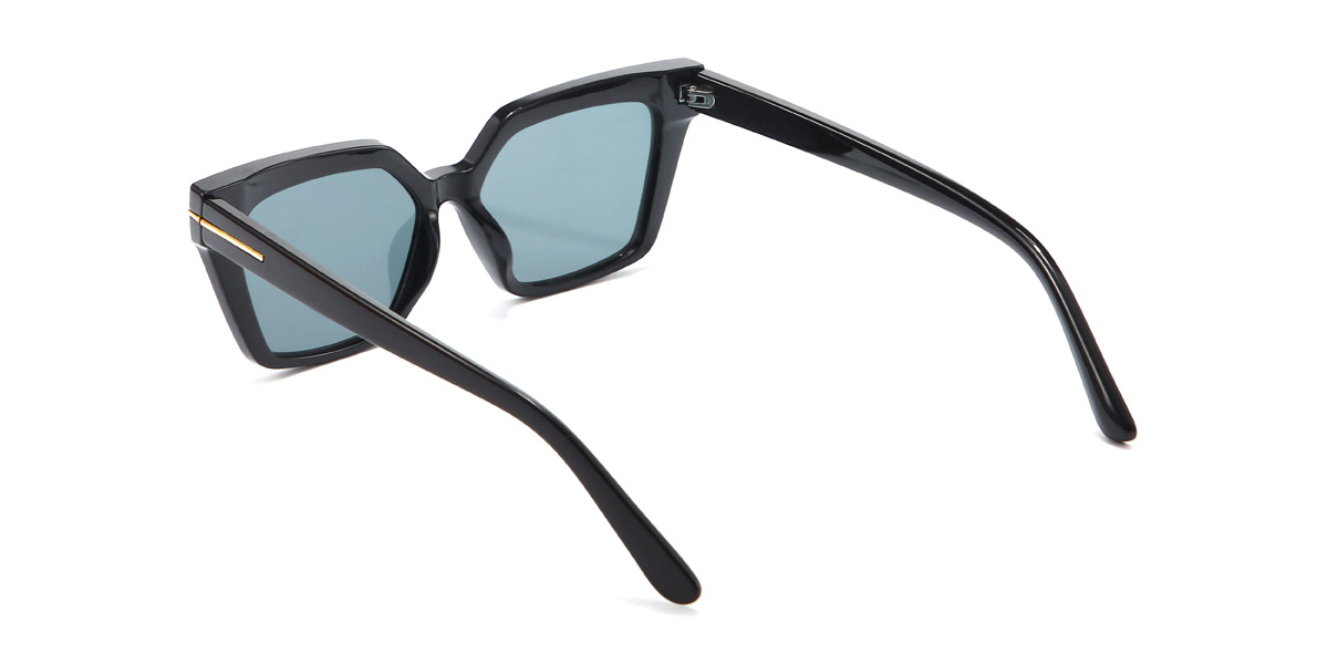 Black Grey Kenley - Rectangle Sunglasses