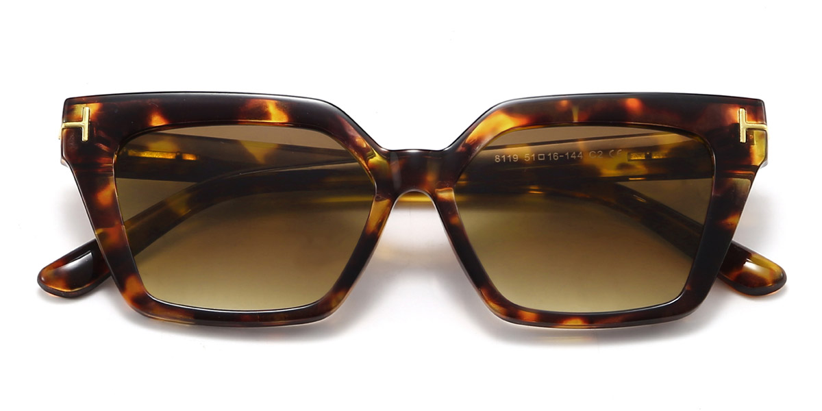 Tortoiseshell Brown Kenley - Rectangle Sunglasses