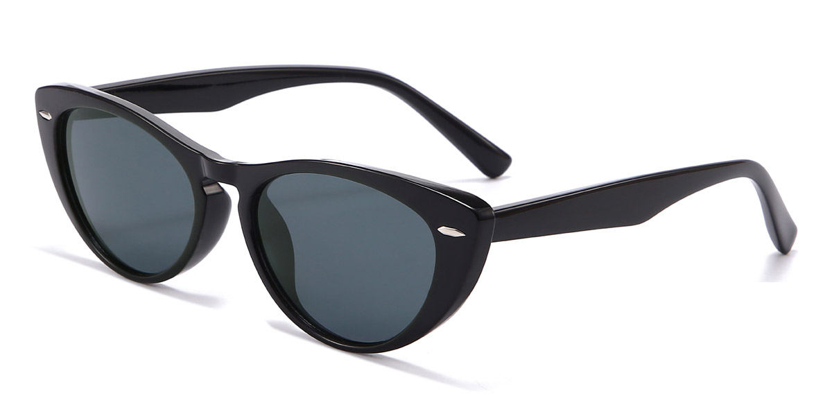 Black Grey Elyse Glasses - Cat Eye Sunglasses