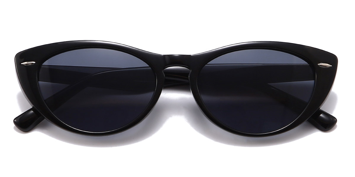 Black Grey Elyse - Cat Eye Sunglasses