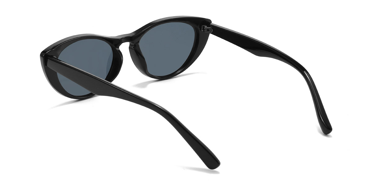 Noir Gris Elyse Lunettes - Cat Eye Sunglasses