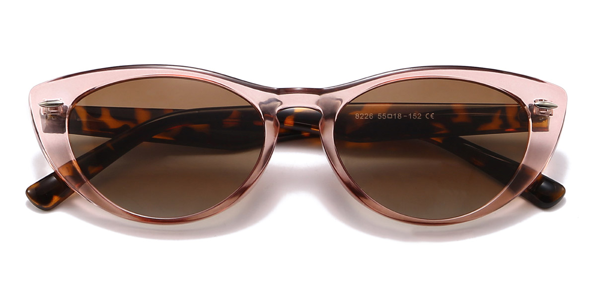 Pink Brown Elyse - Cat Eye Sunglasses