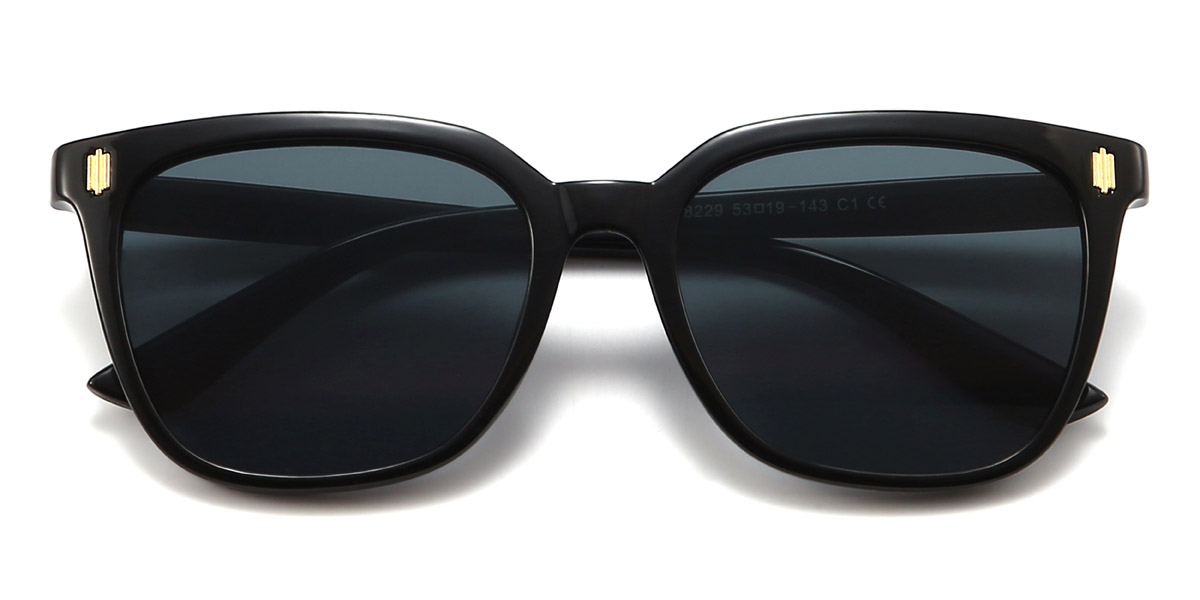 Black Grey Rayna - Square Sunglasses