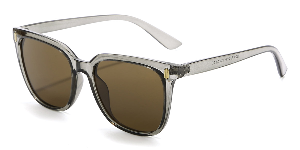 Grau Braun Rayna - Square Sunglasses