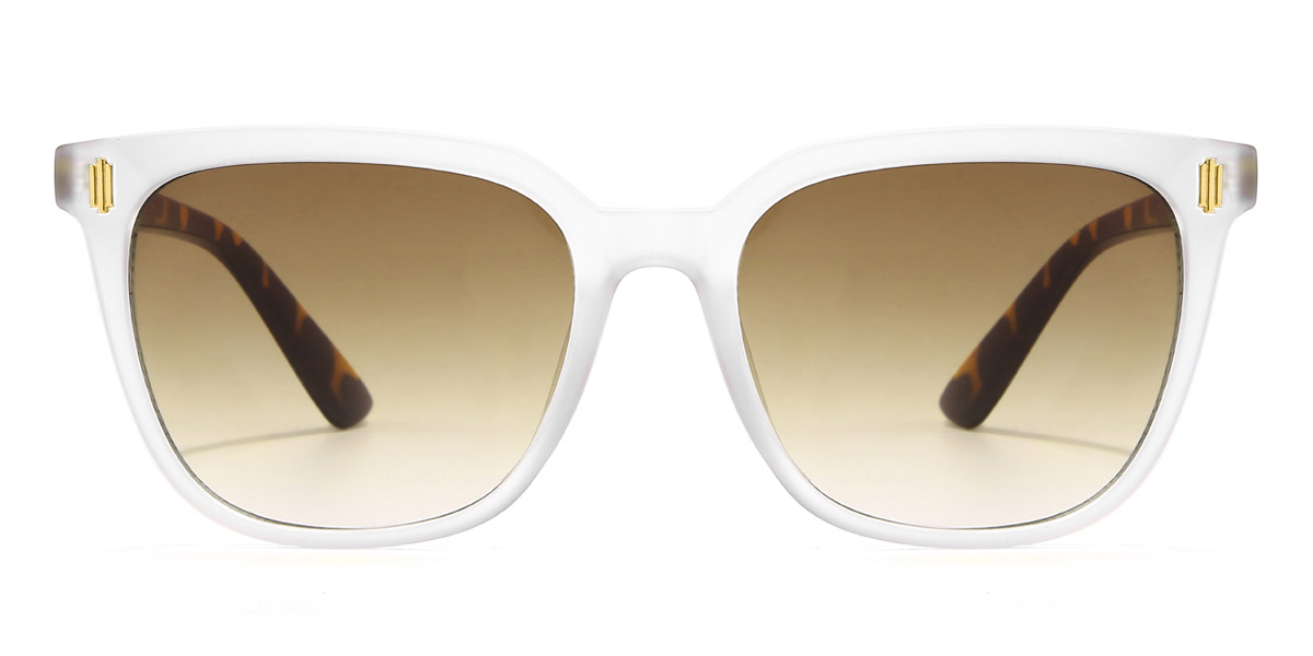 Clear Brown Rayna - Square Sunglasses