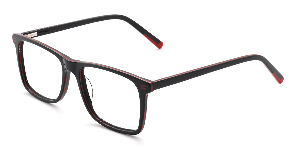 Black Red Khaleesi - Rectangle Glasses