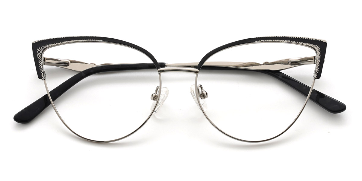 Black Ansley Glasses - Cat Eye Glasses