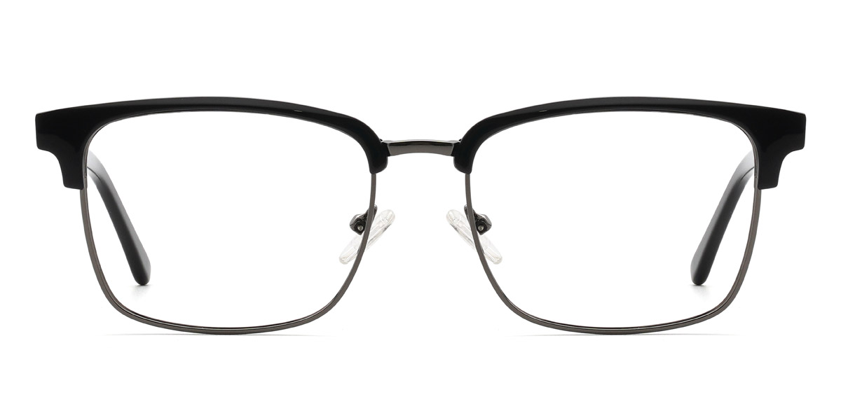 Black Gun Lavar - Rectangle Glasses