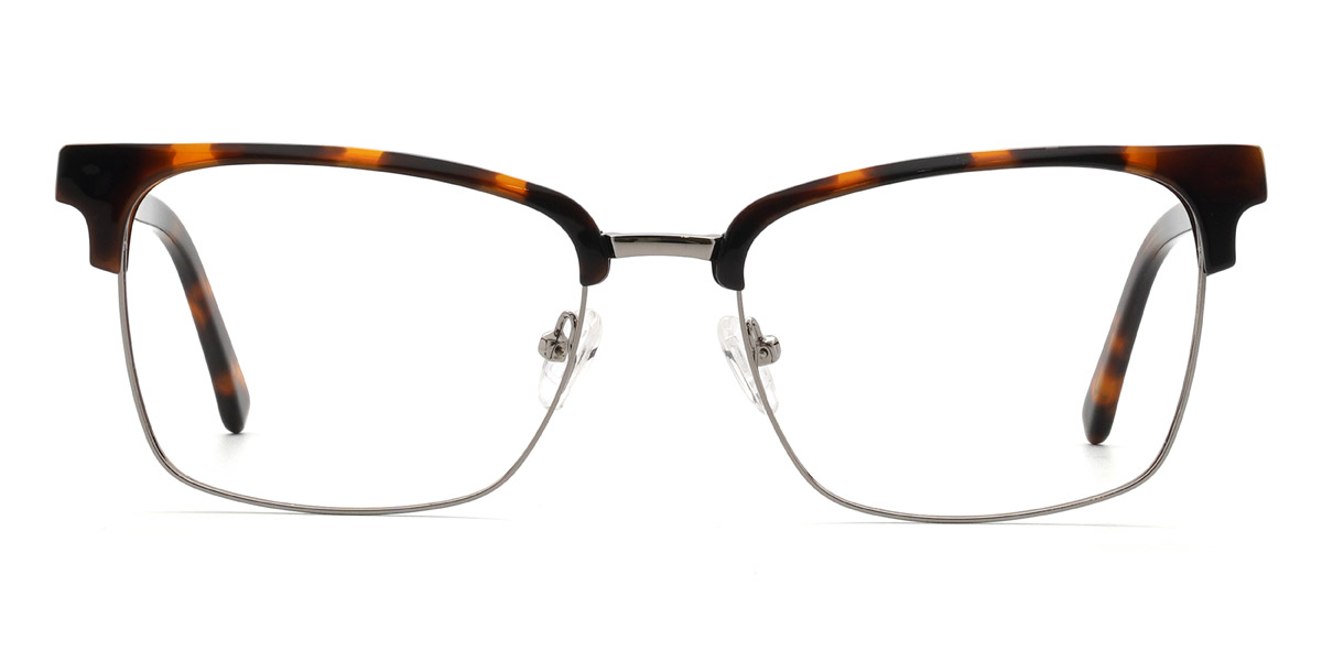 Silver Tortoiseshell Lavar - Rectangle Glasses