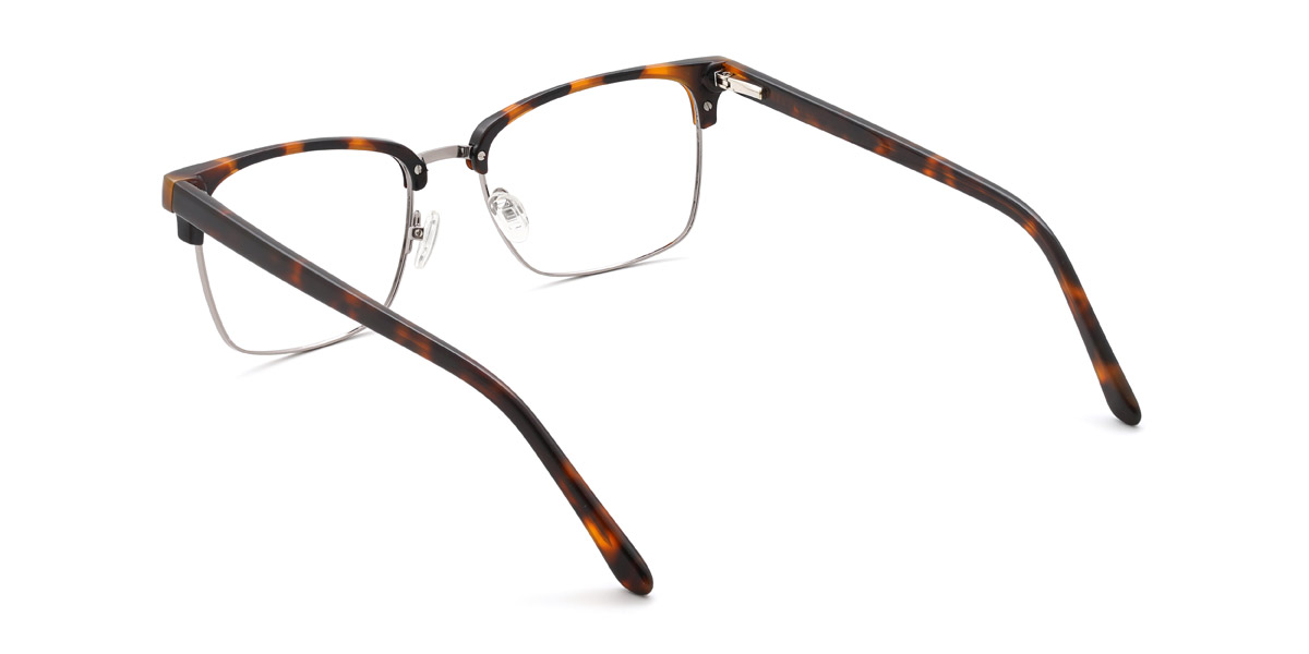 Silver Tortoiseshell Lavar - Rectangle Glasses