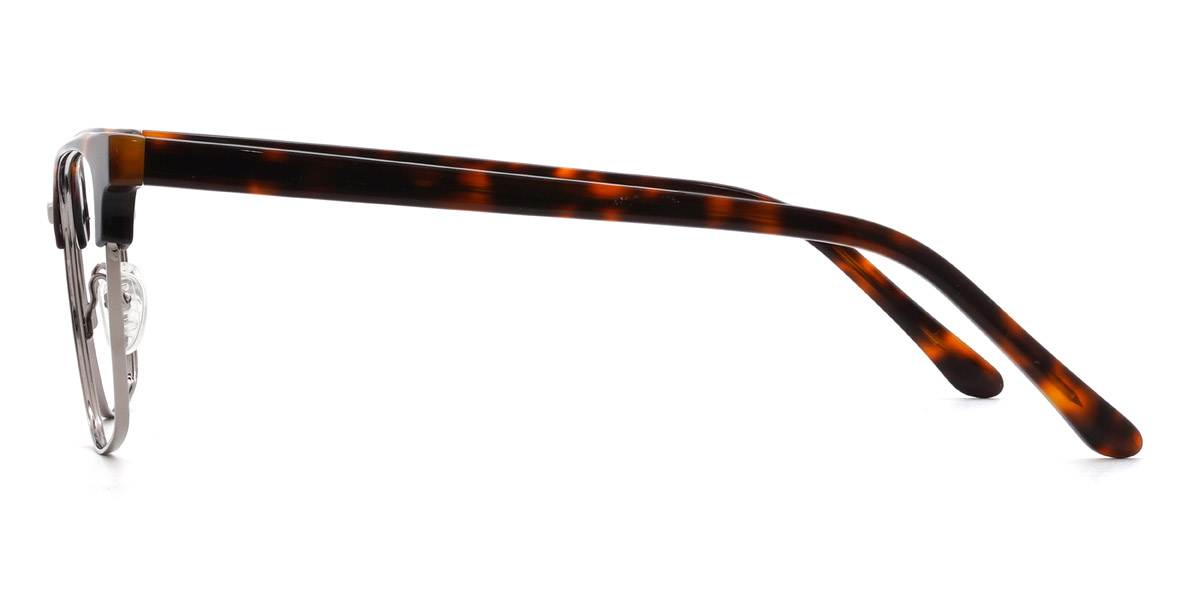 Silver Tortoiseshell Lavar - Rectangle Glasses