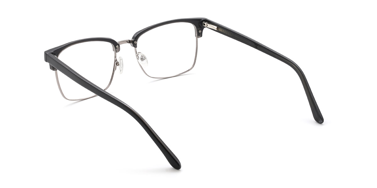 Noir Argent Lavar - Rectangle Glasses