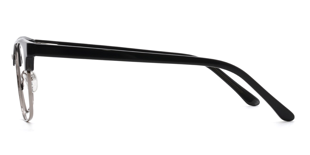 Noir Argent Lavar - Rectangle Glasses