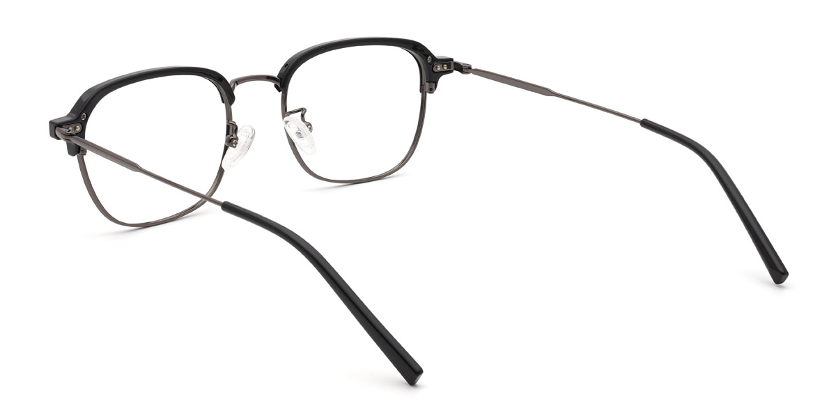 Black Ajay - Rectangle Glasses