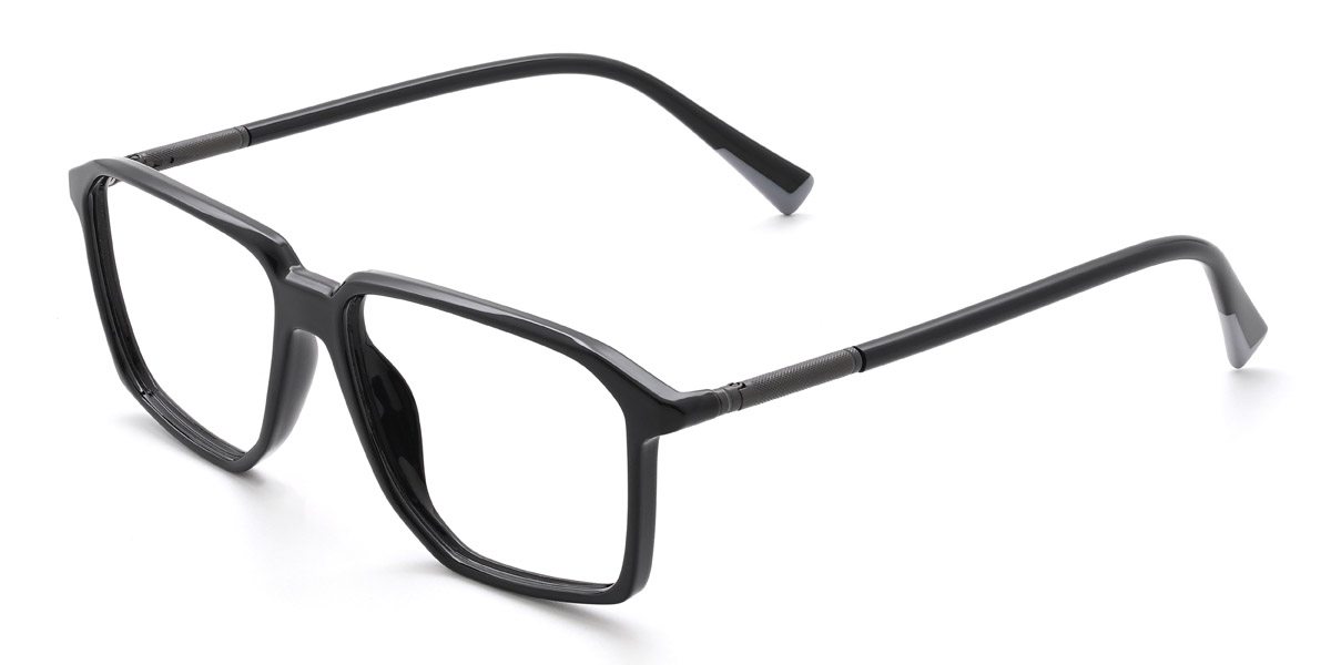 Black Loring - Rectangle Glasses